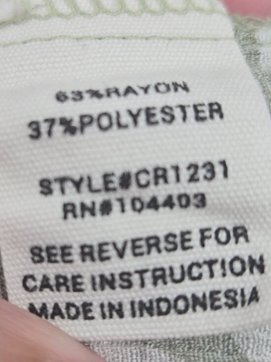 Anthropologie Mine White Green Floral Buttons Tank Top Small - Picture 7 of 8